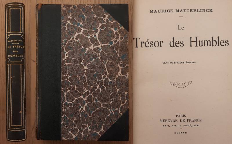 MAETERLINCK, MAURICE. - Le Trsor des Humbles