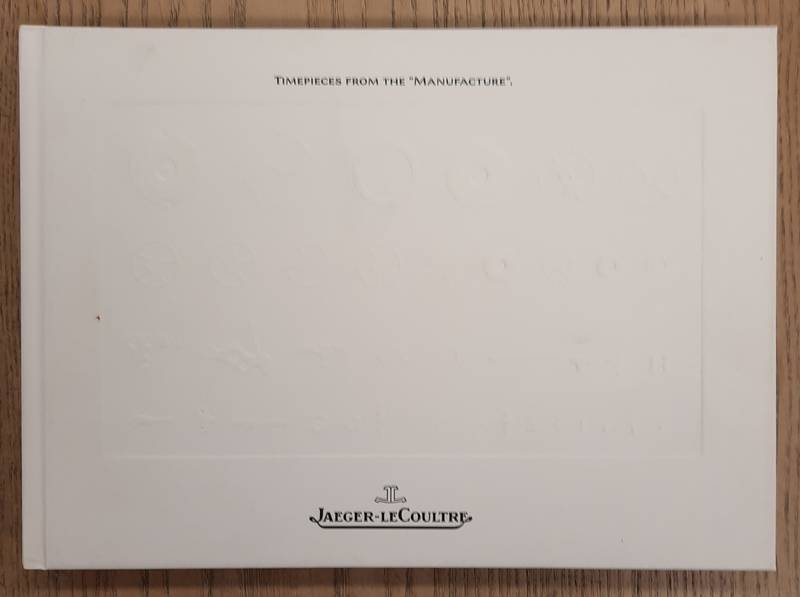JAEGER LECOULTRE. - Timepieces from the Manufacture, Jaeger LeCoultre, 1993/1994. Watch Catalog. With Price List.