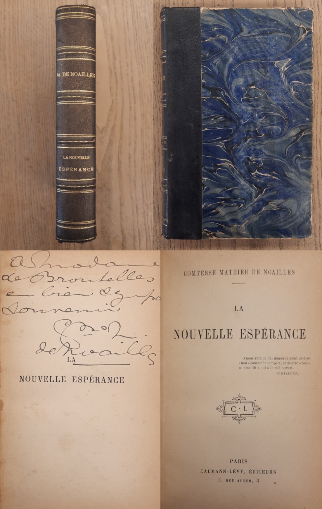 NOAILLES, LA COMTESSE  DE [ANNA]. - La nouvelle esprance.