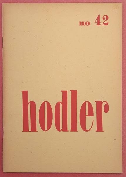 SM 1948: - Ferdinand Hodler. Cat. 42.