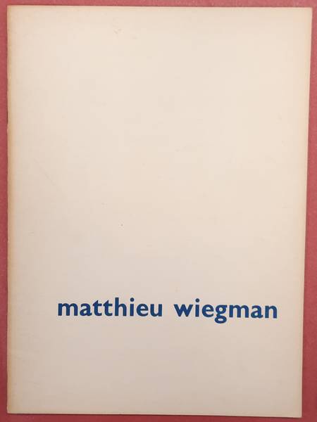 SM 1952: - Matthieu Wiegman. Cat. 88.