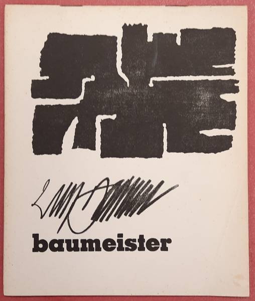 SM 1956: - Willi Baumeister schilderijen. Een tentoonstelling van de Duitse Kunstraad. Cat. 149.