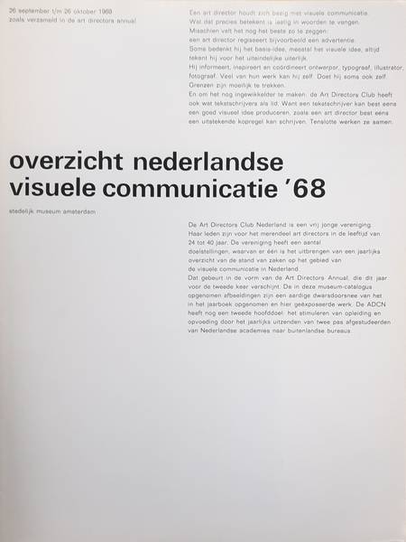 SM 1969: - Overzicht Nederlandse visuele communicatie '68.