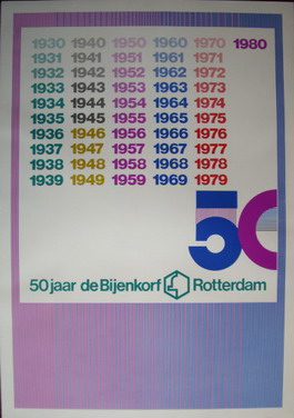 BIJENKORF, DE - 50 jaar de Bijenkorf Rotterdam.